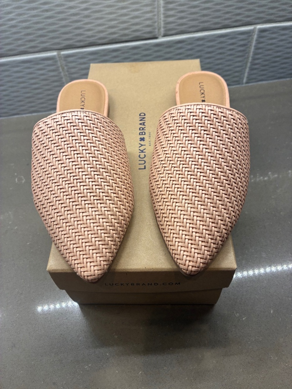 Lucky Brand pink flats size 7